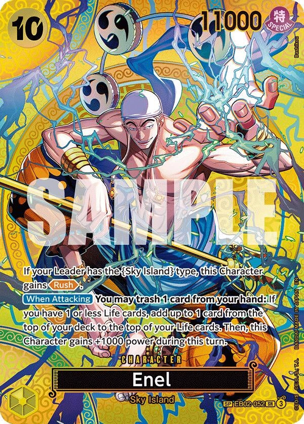 Image for Enel (SP) (EB02-052) (Adventure on Kami's Island) (OP15-EB04) - One Piece Card Game