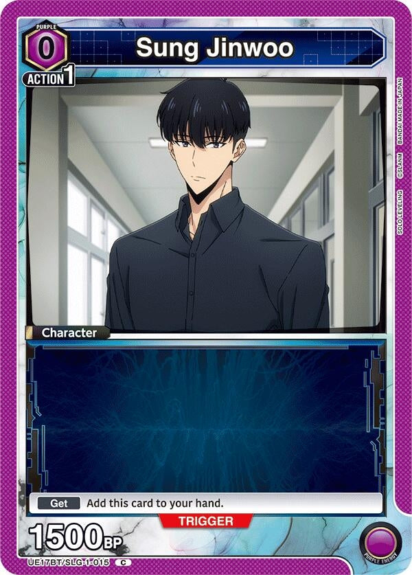 Image for Sung Jinwoo (015) (Box Topper Foil) (UE17BT/SLG-1-015) (UE17BT: SOLO LEVELING) (UE17BT) - Union Arena