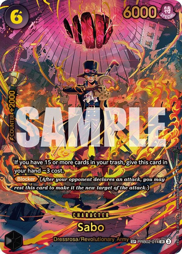 Image for Sabo (PRB02-014) (SP) (PRB02-014) (Adventure on Kami's Island) (OP15-EB04) - One Piece Card Game