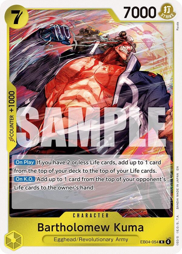 Image for Bartholomew Kuma (EB04-054) (EB04-054) (Adventure on Kami's Island) (OP15-EB04) - One Piece Card Game
