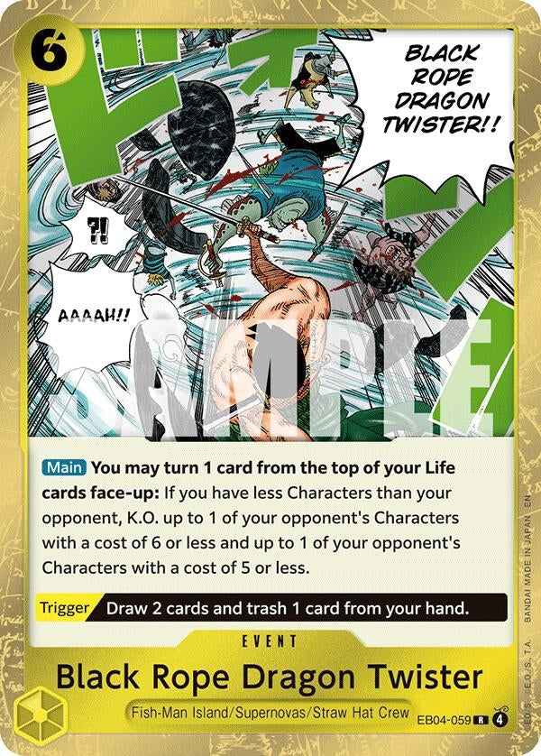 Image for Black Rope Dragon Twister (EB04-059) (Adventure on Kami's Island) (OP15-EB04) - One Piece Card Game