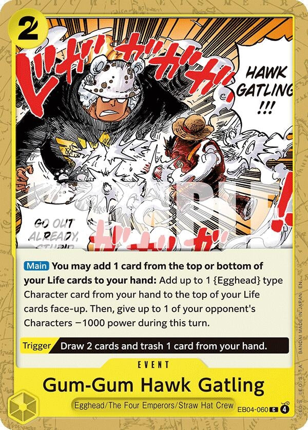 Image for Gum-Gum Hawk Gatling (EB04-060) (Adventure on Kami's Island) (OP15-EB04) - One Piece Card Game