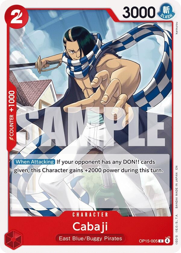 Image for Cabaji (OP15-005) (Adventure on Kami's Island) (OP15-EB04) - One Piece Card Game