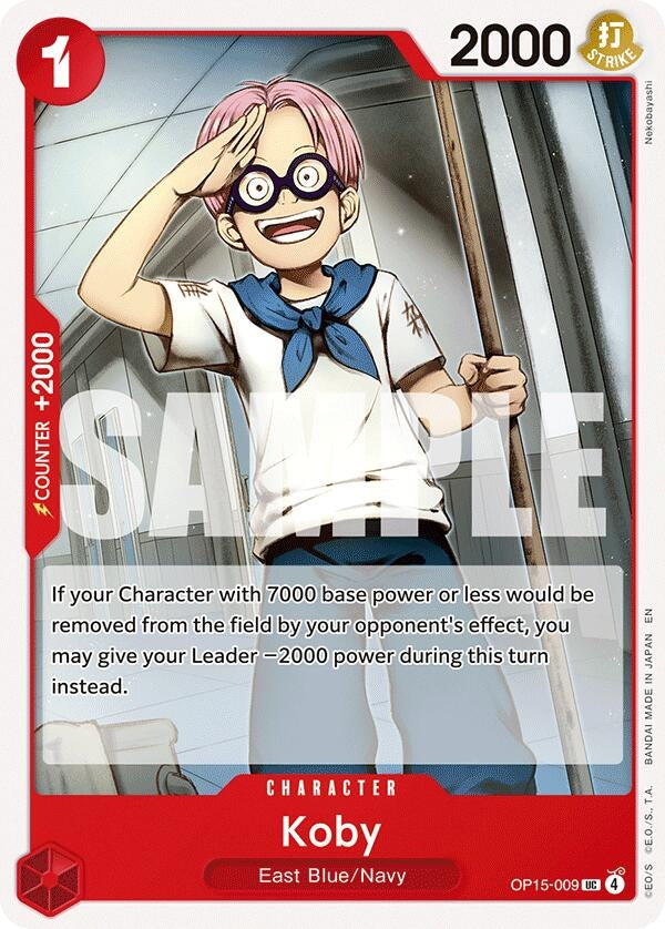 Image for Koby (OP15-009) (OP15-009) (Adventure on Kami's Island) (OP15-EB04) - One Piece Card Game