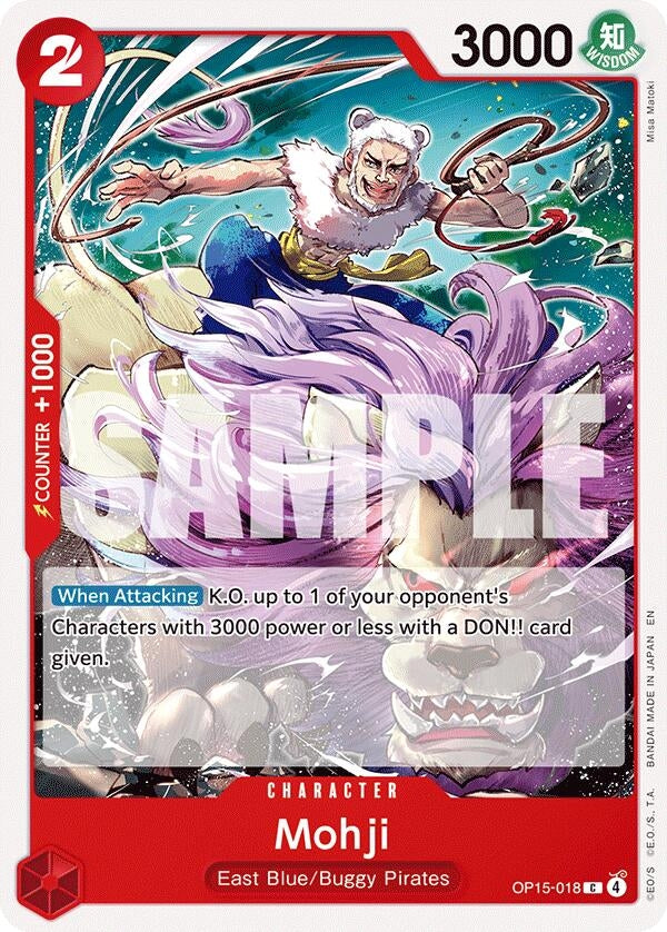 Image for Mohji (OP15-018) (Adventure on Kami's Island) (OP15-EB04) - One Piece Card Game