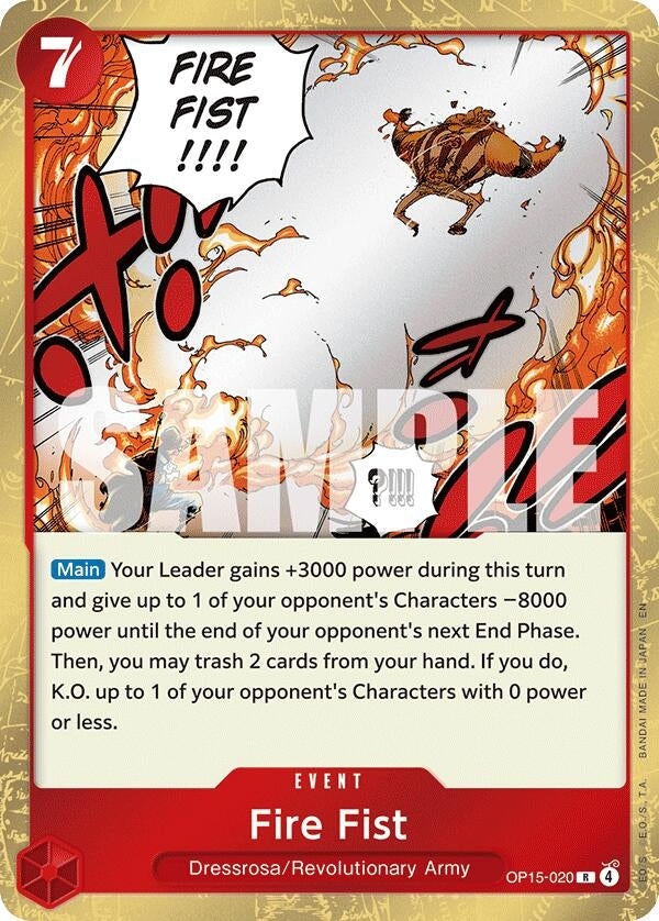 Image for Fire Fist (OP15-020) (Adventure on Kami's Island) (OP15-EB04) - One Piece Card Game