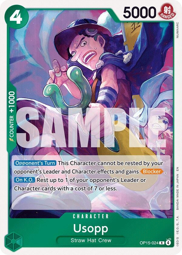 Image for Usopp (OP15-024) (Adventure on Kami's Island) (OP15-EB04) - One Piece Card Game