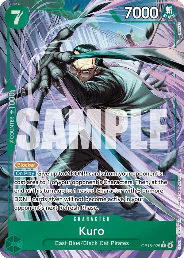 Image for Kuro (Alternate Art) (OP15-025) (Adventure on Kami's Island) (OP15-EB04) - One Piece Card Game