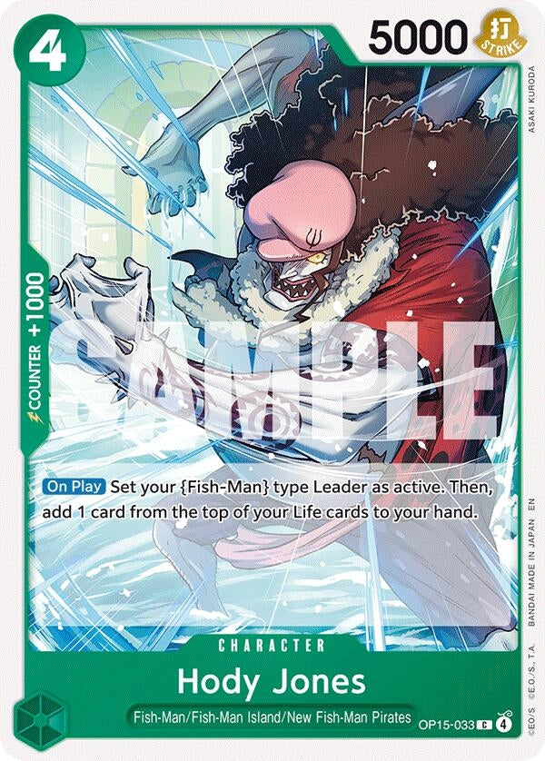 Image for Hody Jones (OP15-033) (Adventure on Kami's Island) (OP15-EB04) - One Piece Card Game