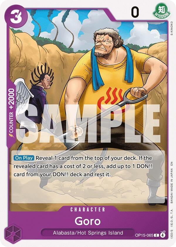 Image for Goro (OP15-065) (Adventure on Kami's Island) (OP15-EB04) - One Piece Card Game