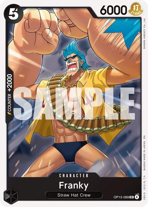 Image for Franky (OP15-089) (Adventure on Kami's Island) (OP15-EB04) - One Piece Card Game