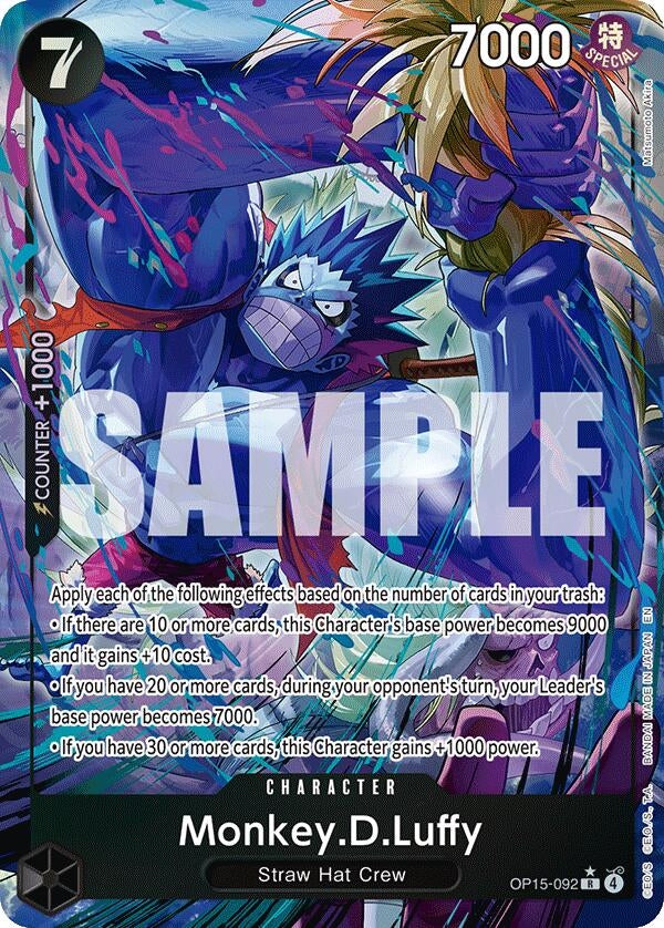 Image for Monkey.D.Luffy (OP15-092) (Alternate Art) (OP15-092) (Adventure on Kami's Island) (OP15-EB04) - One Piece Card Game