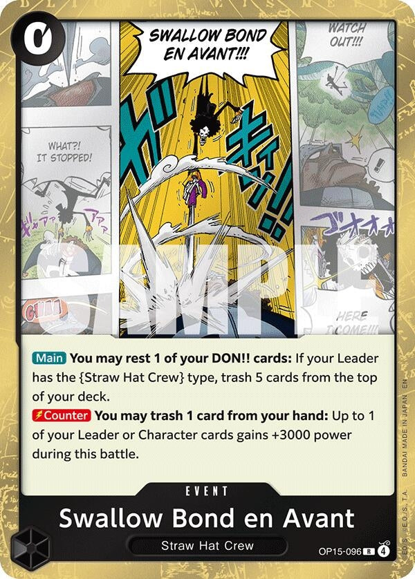 Image for Swallow Bond en Avant (OP15-096) (Adventure on Kami's Island) (OP15-EB04) - One Piece Card Game