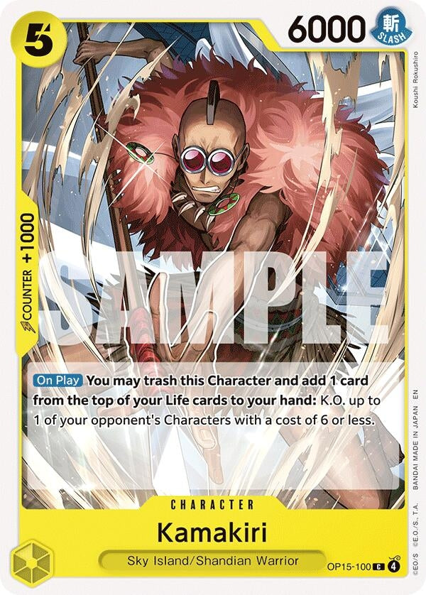 Image for Kamakiri (OP15-100) (Adventure on Kami's Island) (OP15-EB04) - One Piece Card Game