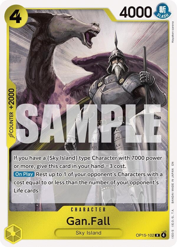 Image for Gan.Fall (OP15-102) (Adventure on Kami's Island) (OP15-EB04) - One Piece Card Game