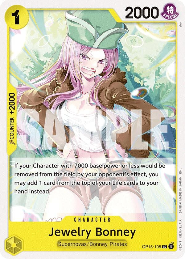 Image for Jewelry Bonney (OP15-105) (OP15-105) (Adventure on Kami's Island) (OP15-EB04) - One Piece Card Game
