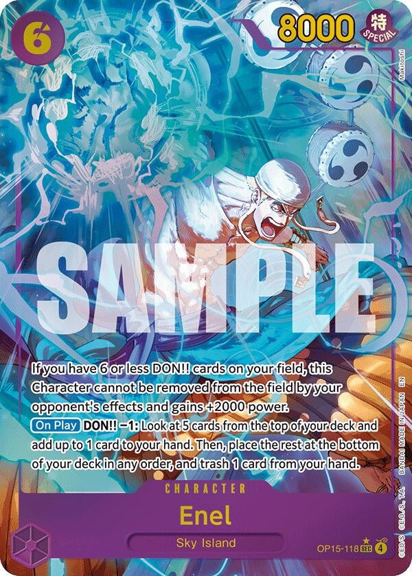 Image for Enel (OP15-118) (Alternate Art) (OP15-118) (Adventure on Kami's Island) (OP15-EB04) - One Piece Card Game