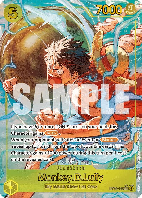 Image for Monkey.D.Luffy (OP15-119) (Alternate Art) (OP15-119) (Adventure on Kami's Island) (OP15-EB04) - One Piece Card Game