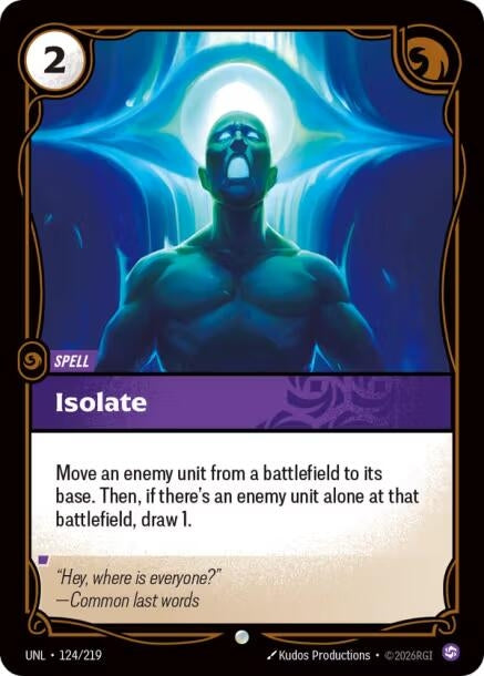 Isolate (124/219) (Unleashed)