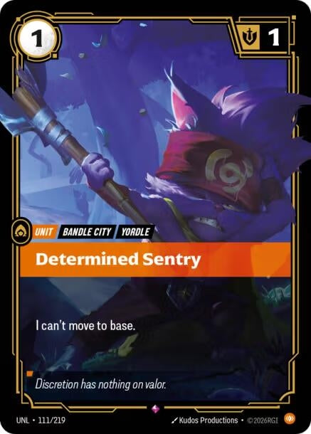 Determined Sentry (111/219) (Unleashed)