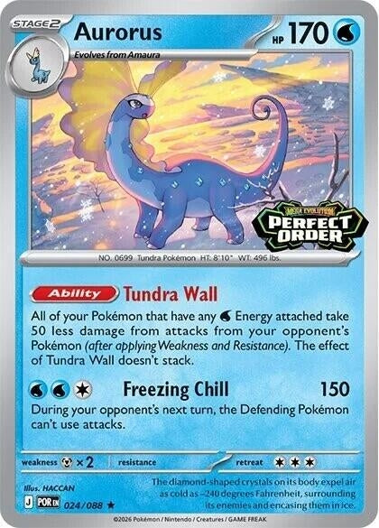 Aurorus (Perfect Order Stamped) (024/088) (Miscellaneous Cards & Products)