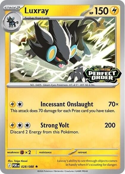 Image for Luxray (Perfect Order Stamped) (028/088) (Miscellaneous Cards & Products) (MCAP) - Pokemon