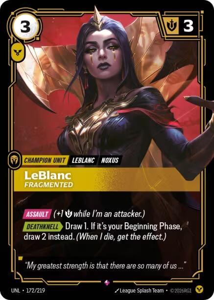 LeBlanc - Fragmented (172/219) (Unleashed) - PokeBox USA