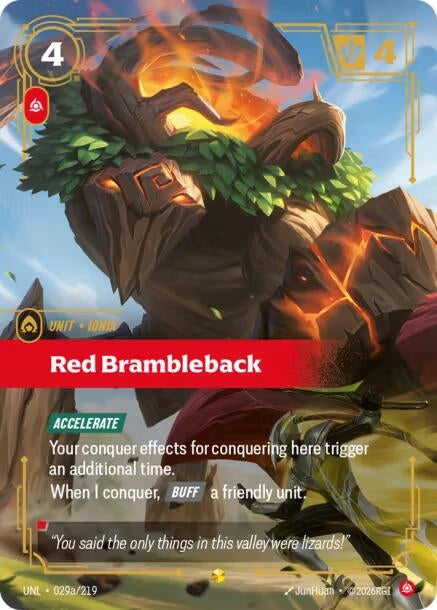 Red Brambleback (Alternate Art) (029a/219) (Unleashed)