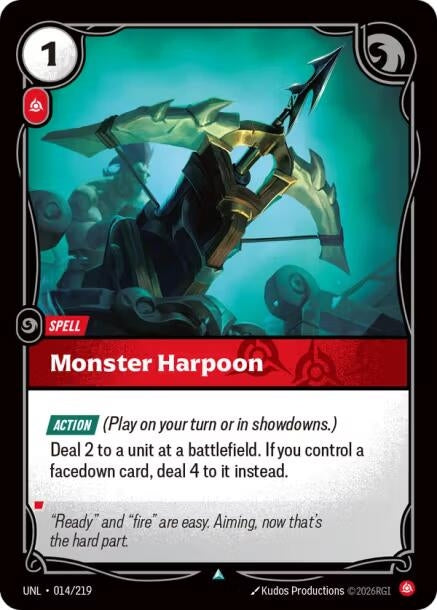 Monster Harpoon (014/219) (Unleashed)