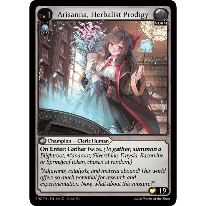 Image for Arisanna, Herbalist Prodigy (004) (Radiant Origins: Pantheon) - Grand Archive TCG