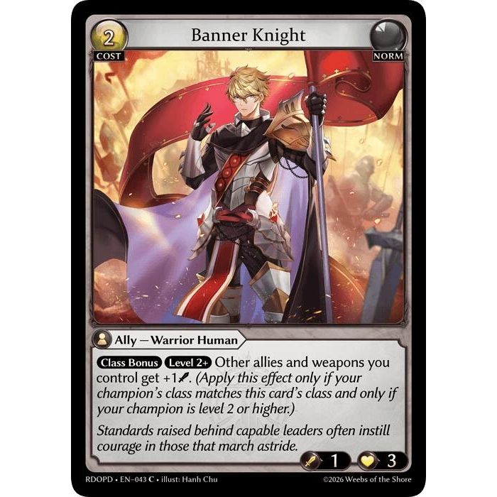 Image for Banner Knight (043) (Radiant Origins: Pantheon) - Grand Archive TCG