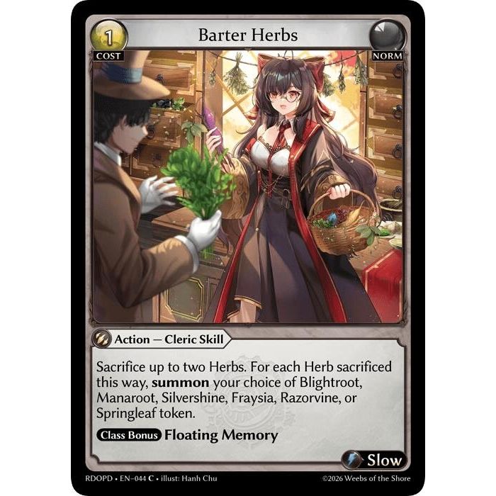 Image for Barter Herbs (044) (Radiant Origins: Pantheon) - Grand Archive TCG