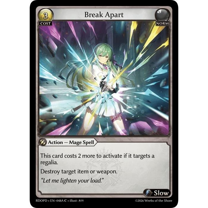 Image for Break Apart (048A) (048A) (Radiant Origins: Pantheon) - Grand Archive TCG