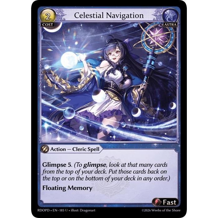 Image for Celestial Navigation (185) (Radiant Origins: Pantheon) - Grand Archive TCG