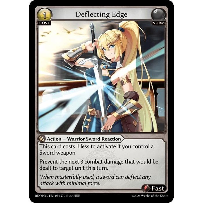 Image for Deflecting Edge (054) (Radiant Origins: Pantheon) - Grand Archive TCG