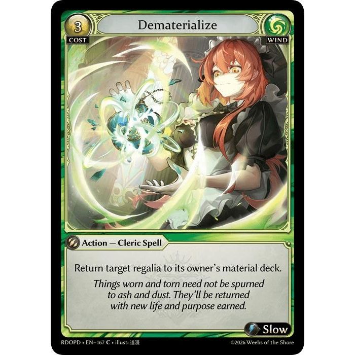 Image for Dematerialize (167) (Radiant Origins: Pantheon) - Grand Archive TCG