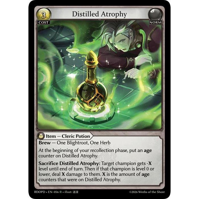 Image for Distilled Atrophy (056) (Radiant Origins: Pantheon) - Grand Archive TCG