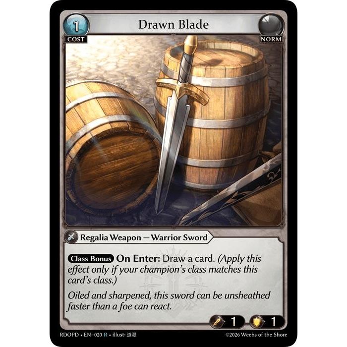 Image for Drawn Blade (020) (Radiant Origins: Pantheon) - Grand Archive TCG