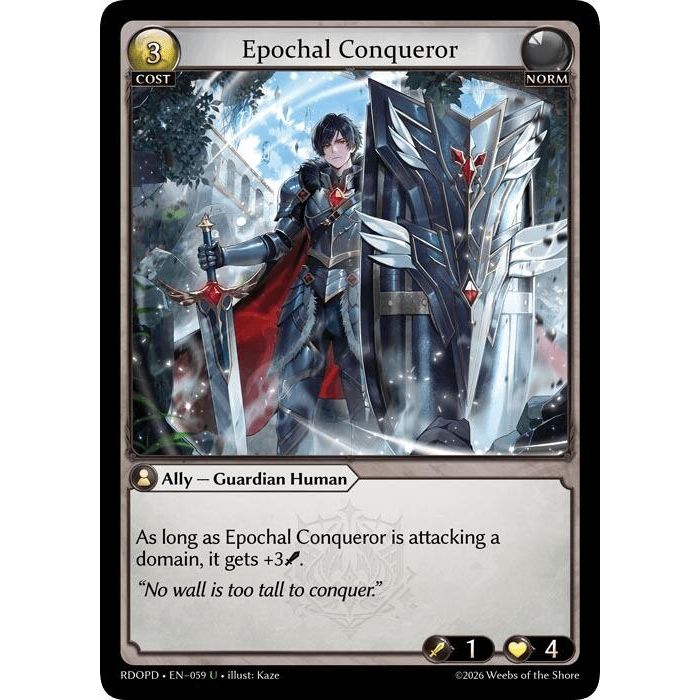Image for Epochal Conqueror (059) (Radiant Origins: Pantheon) - Grand Archive TCG