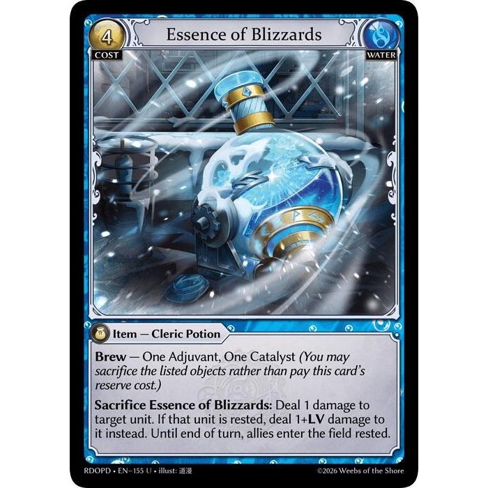 Image for Essence of Blizzards (155) (Radiant Origins: Pantheon) - Grand Archive TCG