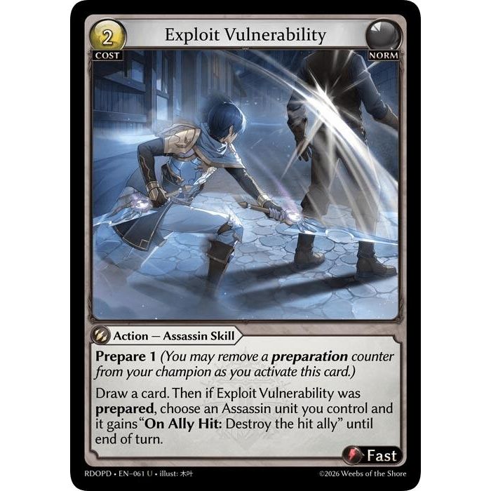 Image for Exploit Vulnerability (061) (Radiant Origins: Pantheon) - Grand Archive TCG