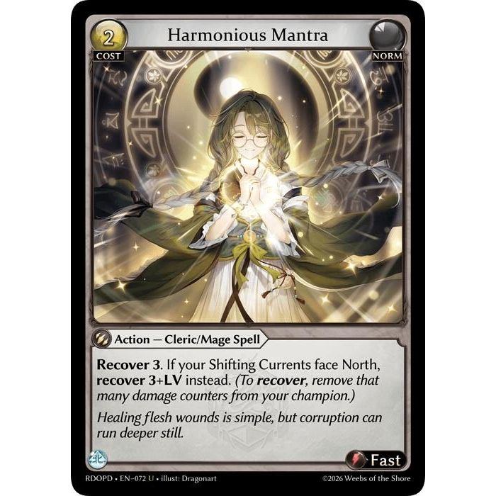 Image for Harmonious Mantra (072) (Radiant Origins: Pantheon) - Grand Archive TCG