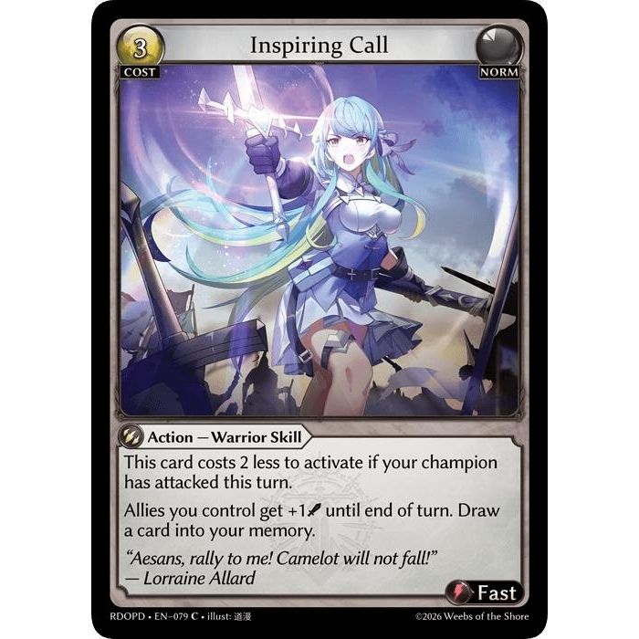 Image for Inspiring Call (079) (Radiant Origins: Pantheon) - Grand Archive TCG