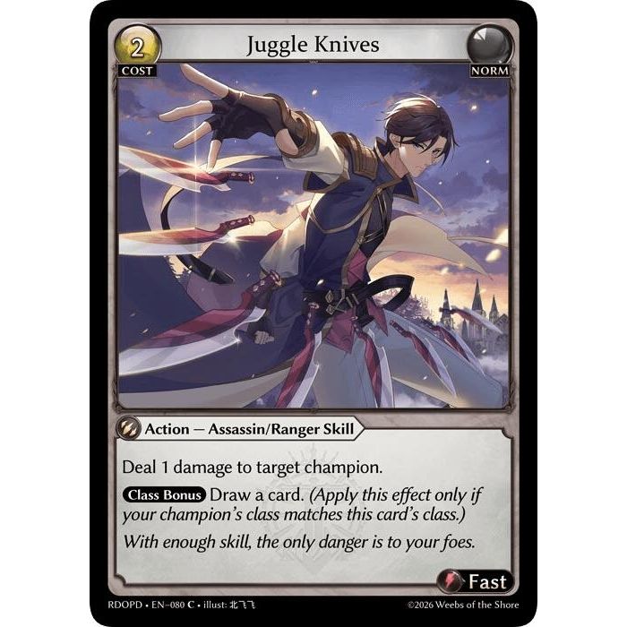 Image for Juggle Knives (080) (Radiant Origins: Pantheon) - Grand Archive TCG