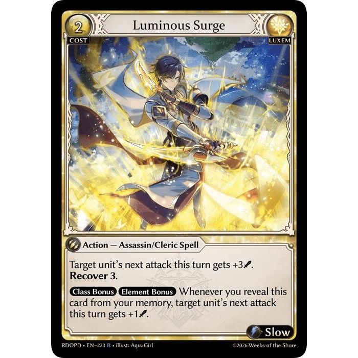 Image for Luminous Surge (223) (Radiant Origins: Pantheon) - Grand Archive TCG