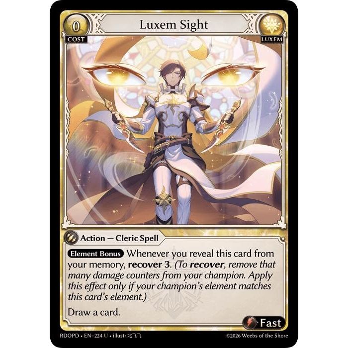 Image for Luxem Sight (224) (Radiant Origins: Pantheon) - Grand Archive TCG