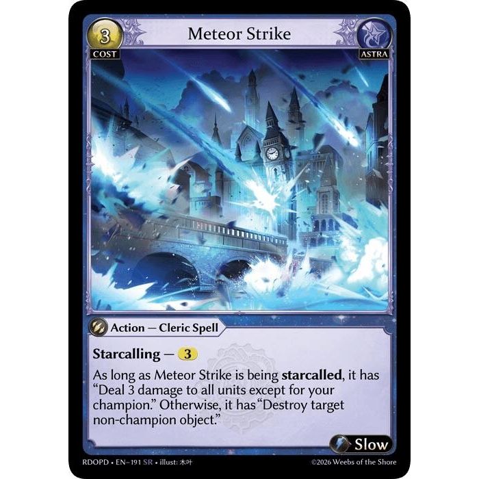 Image for Meteor Strike (191) (Radiant Origins: Pantheon) - Grand Archive TCG