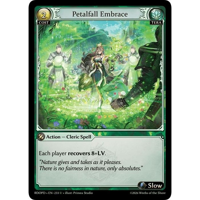 Image for Petalfall Embrace (233) (Radiant Origins: Pantheon) - Grand Archive TCG