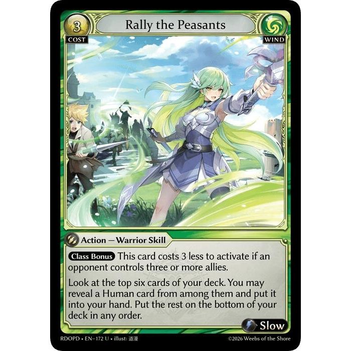 Image for Rally the Peasants (172) (Radiant Origins: Pantheon) - Grand Archive TCG