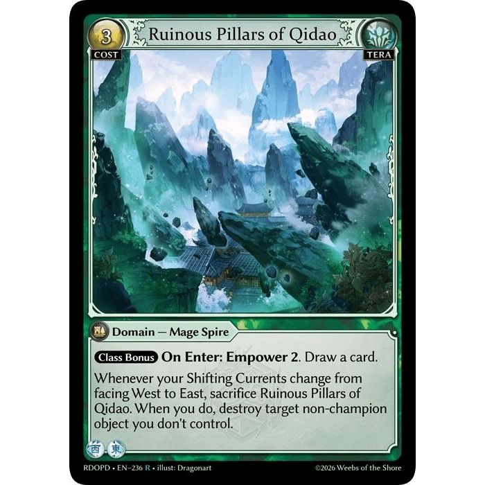 Image for Ruinous Pillars of Qidao (236) (Radiant Origins: Pantheon) - Grand Archive TCG